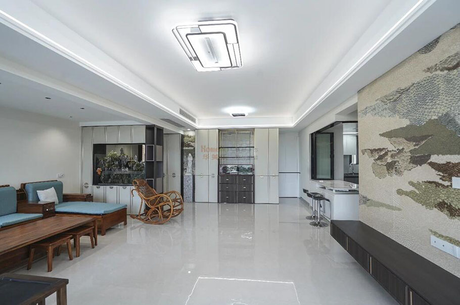 莞竹花園在新中式實(shí)現(xiàn)餐廚一體！每處細(xì)節(jié)都讓人驚艷！